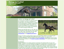 Tablet Screenshot of manegedefruithof.nl